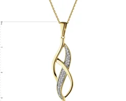 Apart Zawieszka z żółtego złota z diamentami - 0,08 ct - próba 585< Zawieszki