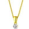 New Apart Zawieszka z żółtego złota z diamentem - 0,003 ct - próba 375