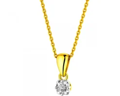 New Apart Zawieszka z żółtego złota z diamentem - 0,003 ct - próba 375
