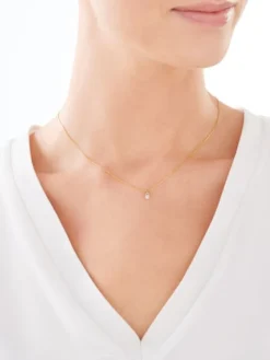 New Apart Zawieszka z żółtego złota z diamentem - 0,003 ct - próba 375