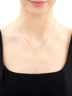Apart Zawieszka z żółtego złota z diamentami - serce - 0,008 ct - próba 375< Zawieszki