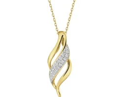 Apart Zawieszka z żółtego złota z diamentami - 0,05 ct - próba 585< Wszystkie
