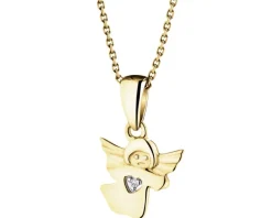 Apart Zawieszka z żółtego złota z diamentem - aniołek - 0,003 ct - próba 375< Wszystkie