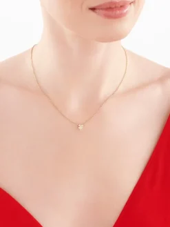 Apart Zawieszka z żółtego złota z diamentami - koniczyny - 0,02 ct - próba 375