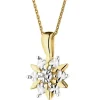 Apart Zawieszka z żółtego złota z diamentem - 0,005 ct - próba 375< Zawieszki