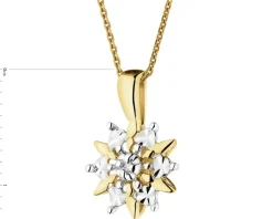 Apart Zawieszka z żółtego złota z diamentem - 0,005 ct - próba 375< Zawieszki