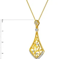 Apart Zawieszka z żółtego złota z diamentami - 0,08 ct - próba 585< Zawieszki