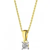 Apart Zawieszka z żółtego złota z diamentem - 0,003 ct - próba 375< Zawieszki