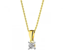 Apart Zawieszka z żółtego złota z diamentem - 0,003 ct - próba 375< Zawieszki