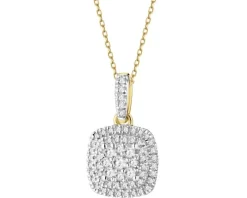 Clearance Apart Zawieszka z żółtego złota z diamentami - 0,20 ct - próba 585