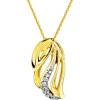Apart Zawieszka z żółtego złota z diamentami - 0,06 ct - próba 585< Zawieszki