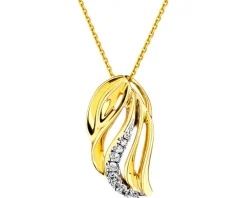 Apart Zawieszka z żółtego złota z diamentami - 0,06 ct - próba 585< Zawieszki