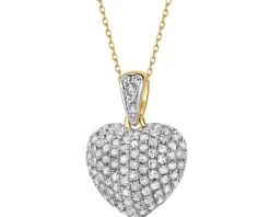 Apart Zawieszka z żółtego złota z diamentami - serce - 0,36 ct - próba 585< Wszystkie