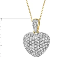 Apart Zawieszka z żółtego złota z diamentami - serce - 0,36 ct - próba 585< Wszystkie
