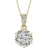 Apart Zawieszka z  żółtego złota z diamentami - 0,03 ct - próba 375< Zawieszki