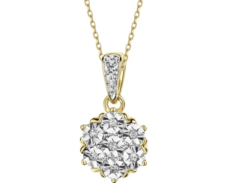 Apart Zawieszka z żółtego złota z diamentami - 0,03 ct - próba 375< Zawieszki