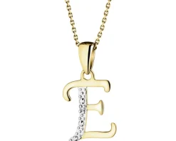 Sale Apart Zawieszka z żółtego złota z diamentem - litera E - 0,003 ct - próba 375