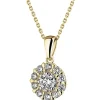 Sale Apart Zawieszka z żółtego złota z diamentami - 0,33 ct - próba 585