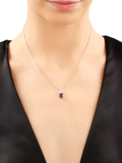 New Apart Zawieszka z żółtego złota z diamentami i ametystem - próba 585