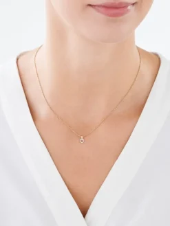Apart Zawieszka z żółtego złota z diamentami - serce - 0,03 ct - próba 375< Zawieszki