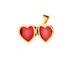 Hot Apart Zawieszka z żółtego złota z diamentem - puzderko - serce - 0,005 ct - próba 375