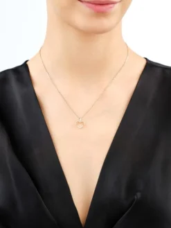 Apart Zawieszka z żółtego złota z diamentami - serce - 0,05 ct - próba 585< Wszystkie
