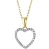 New Apart Zawieszka z żółtego złota z diamentami - serce - 0,10 ct - próba 585