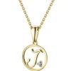 Apart Zawieszka z żółtego złota z diamentem - litera J - 0,003 ct - próba 585< Zawieszki