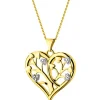 Apart Zawieszka z żółtego złota z diamentami - serce - 0,01 ct - próba 585< Zawieszki