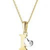 Best Apart Zawieszka z żółtego złota z diamentem - litera I - 0,004 ct - próba 375