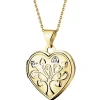 Apart Zawieszka z żółtego złota z diamentem - puzderko - serce, drzewko - 0,005 ct - próba 375< Zawieszki