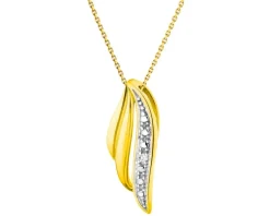 Apart Zawieszka z żółtego złota z diamentem - 0,005 ct - próba 375< Zawieszki