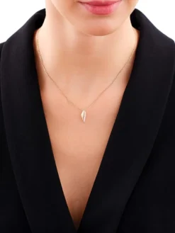 Apart Zawieszka z żółtego złota z diamentem - 0,005 ct - próba 375< Zawieszki