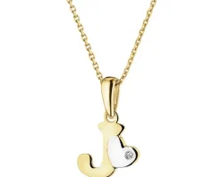 Apart Zawieszka z żółtego złota z diamentem - litera J - 0,004 ct - próba 375< Zawieszki