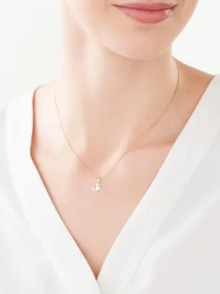 Apart Zawieszka z żółtego złota z diamentem - litera J - 0,004 ct - próba 375< Zawieszki