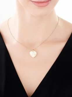 Apart Zawieszka z żółtego złota z diamentem - puzderko - serce - 0,005 ct - próba 375< Zawieszki