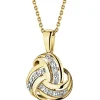 Apart Zawieszka z żółtego złota z diamentami - 0,01 ct - próba 375< Zawieszki
