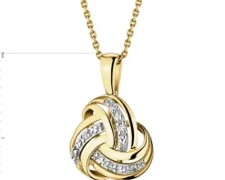 Apart Zawieszka z żółtego złota z diamentami - 0,01 ct - próba 375< Zawieszki