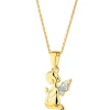 Apart Zawieszka z żółtego złota z diamentem - aniołek - 0,004 ct - próba 585< Zawieszki