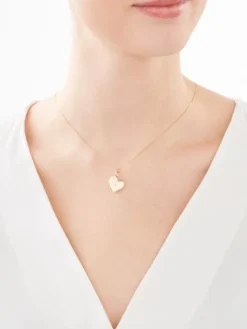 Apart Zawieszka z żółtego złota z diamentem - puzderko - serce - 0,005 ct - próba 375< Zawieszki