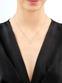 Apart Zawieszka z żółtego złota z diamentami - serce - 0,15 ct - próba 585< Wszystkie