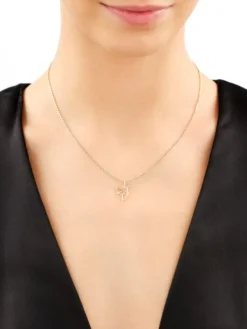 Apart Zawieszka z żółtego złota z diamentem - koliber - 0,004 ct - próba 585< Wszystkie
