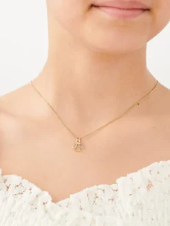 Apart Zawieszka z żółtego złota z diamentem - aniołek - 0,003 ct - próba 585< Zawieszki