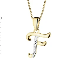 Apart Zawieszka z żółtego złota z diamentem - litera F - 0,003 ct - próba 375