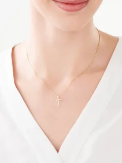 Apart Zawieszka z żółtego złota z diamentem - litera F - 0,003 ct - próba 375