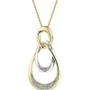 Apart Zawieszka z żółtego złota z diamentami - 0,09 ct - próba 585< Zawieszki