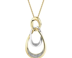 Apart Zawieszka z żółtego złota z diamentami - 0,09 ct - próba 585< Zawieszki