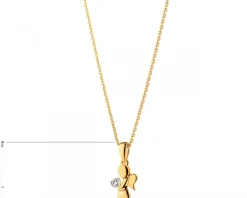 Apart Zawieszka z żółtego złota z diamentem - aniołek - 0,003 ct - próba 585< Zawieszki