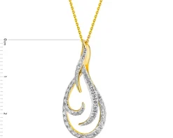 Apart Zawieszka z żółtego złota z diamentami - 0,52 ct - próba 585< Zawieszki