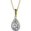 Apart Zawieszka z żółtego złota z diamentami - 0,15 ct - próba 585< Zawieszki